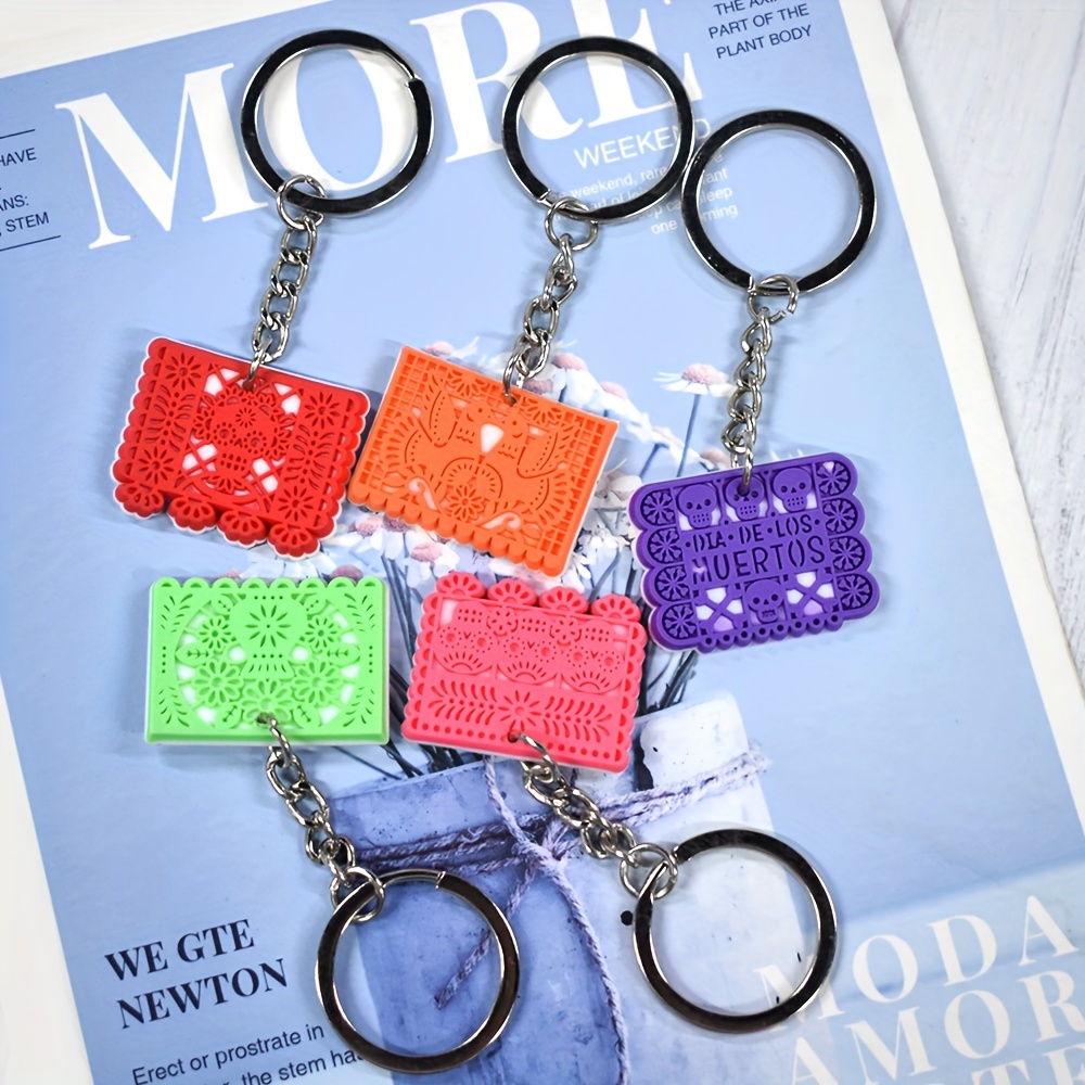 

5pcs Keychain Set - Pvc, Backpacks & Luggage Charms, Ideal Birthday Party Favors