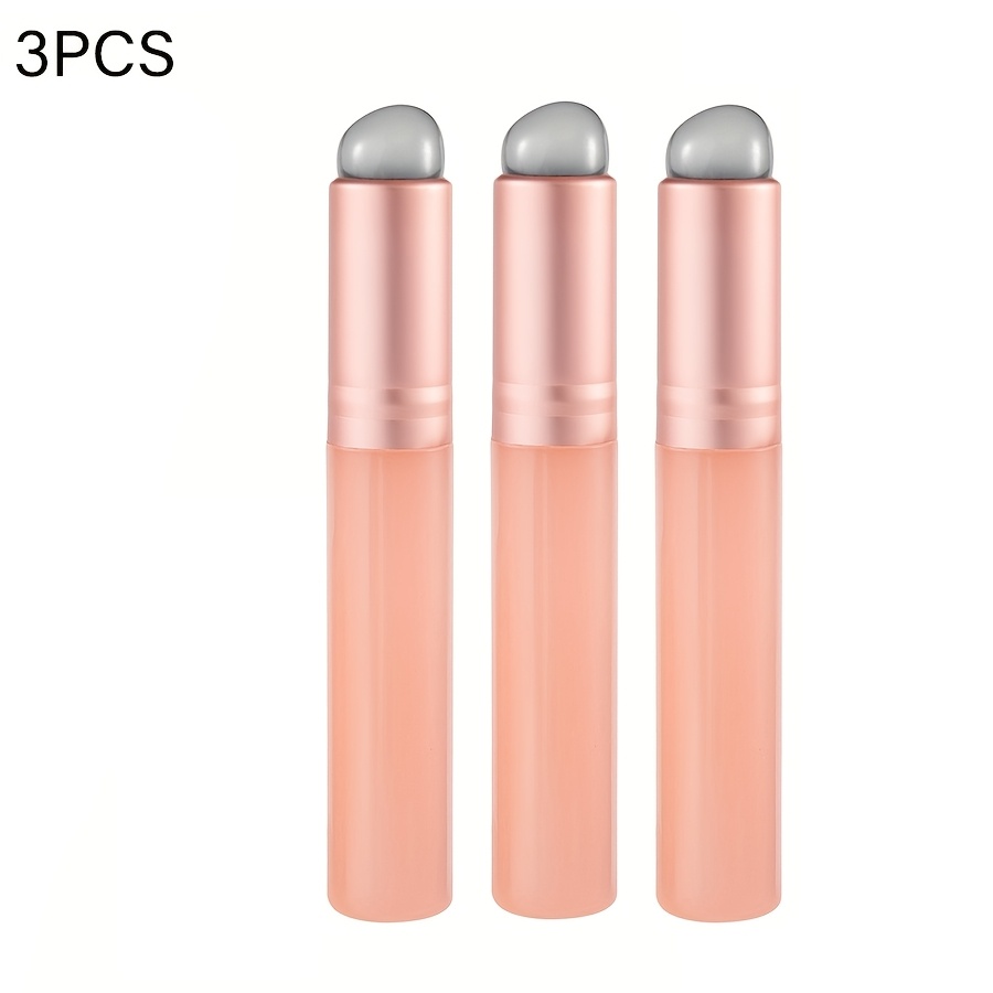 TEMU 3-delige siliconen nagelkunstkwastenset met ombre-mengtips - Herbruikbaar geschikt voor gellak, chroompoederapplicator, Franse