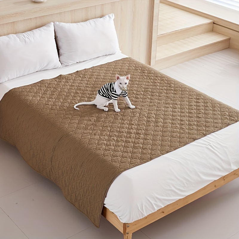 

1pc Housse de lit imperméable pour animaux de compagnie, Matelas pour lit de chien, Couverture de couchage anti-urine pour chien et chat, Tapis de canapé, Lavable en machine