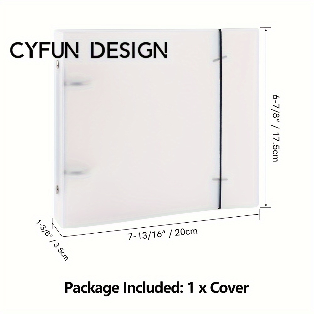 E-shop DESIGN Aufbewahrungsordner für Schablonen aus durchsichtigem Kunststoff | 6x6 Zoll Organizer für DIY-Scrapbooking & Basteln | Strapazierfähiger