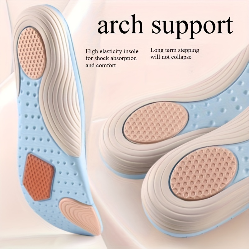 Plantillas deportivas Plantillas absorbentes de con soporte de y  almohadillado de talón, mayor comodidad para deportes, zapatos de