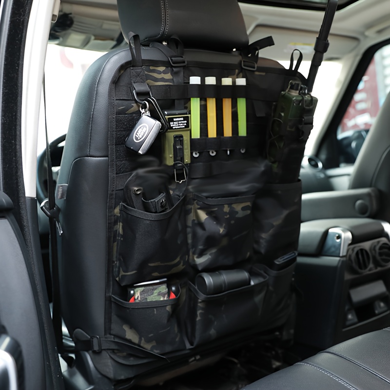 Sac de rangement de siège arrière de voiture tactique en plein air autonome  siège de chasse sac de rangement protecteur de housse de siège de voiture