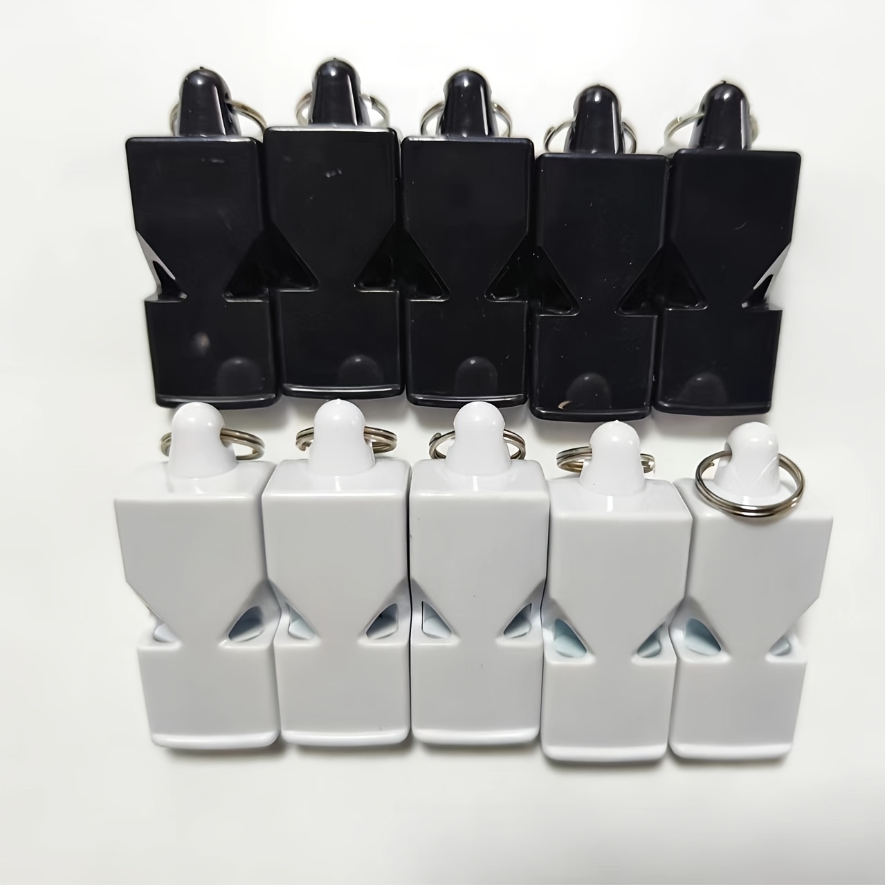 TEMU 10 Sets Of 120db Loud Whistles - Durable Abs Construction, For Outdoor Sports Referees & Teachers, Ideal For Physical Education & Emergency