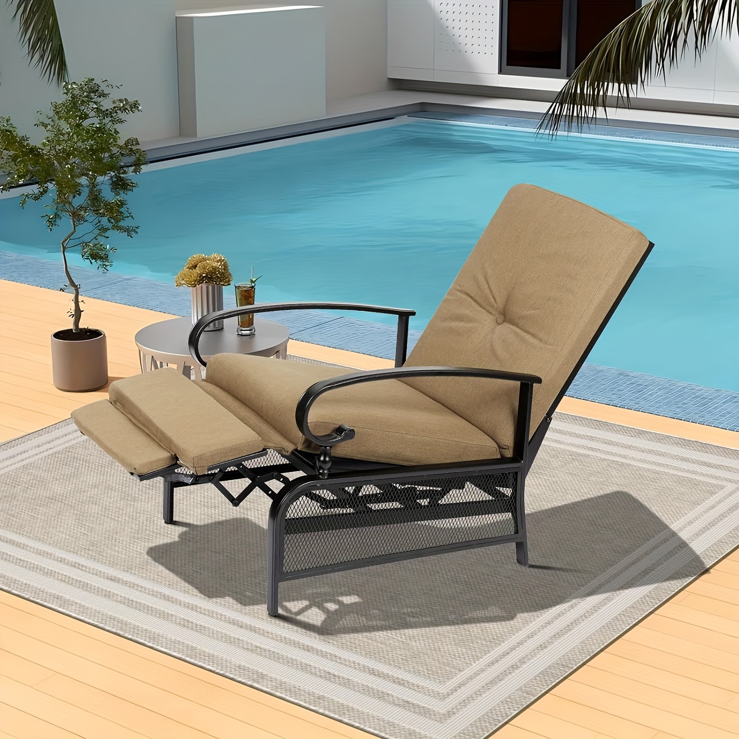 reclining back patio chairs