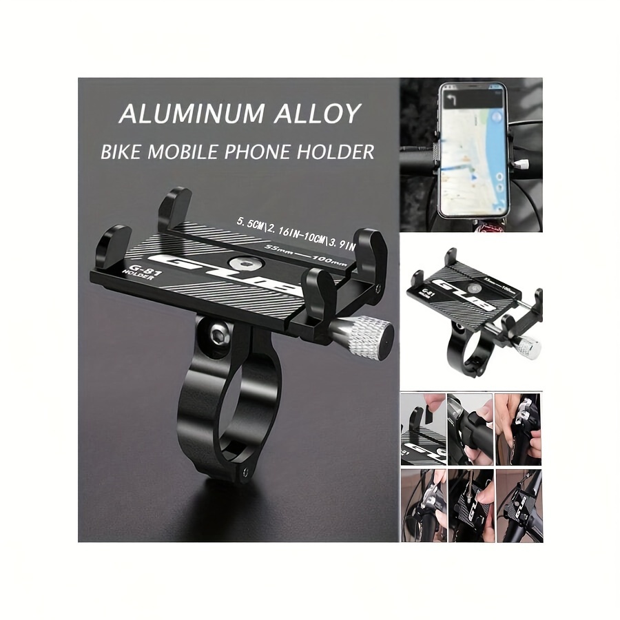 

Aluminum Alloy Golden Phone Holder For Bicycles, Electric Bikes, And Motorcycles, Suitable For Navigation During Riding, Model G81.