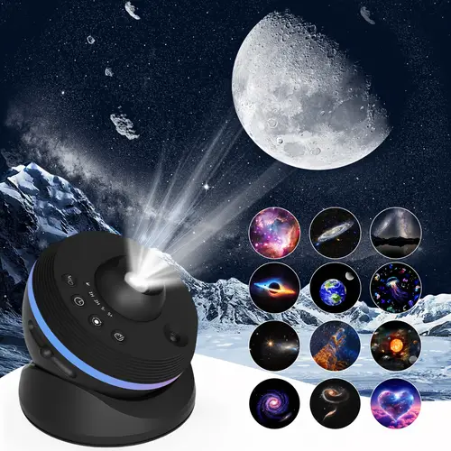 planetarium projector 13 in 1 starry night light show with dynamic 360 rotating nebula display 4k hd projection for bedroom decor ambiance without battery