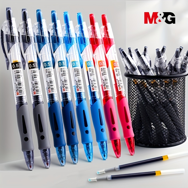 Press Gel Pen Set Morandi 9 Colors Ballpoint Pen Bullet - Temu
