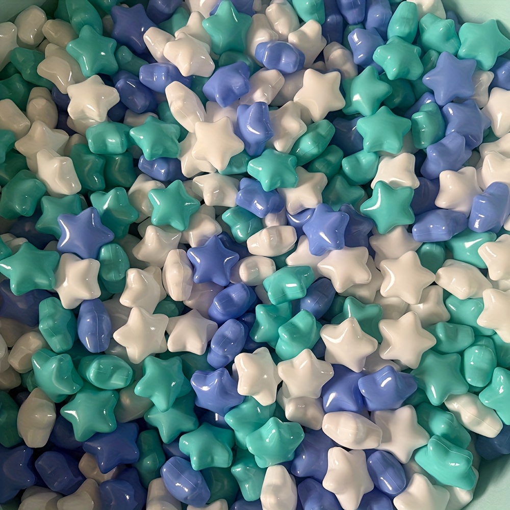 105pcs Mixed Color Crush Proof PE (Polyethylene) Star Ball Pit Balls, 55/205pcs, for Toddlers, Infant, Pool Water Toys, Play Tent, Macaron Ocean Balls
