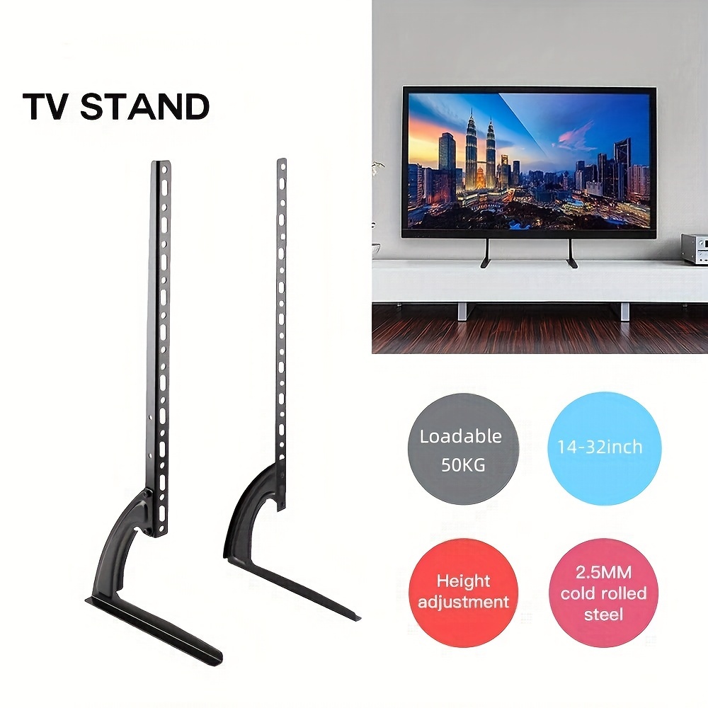 Universal TV Table Stand Leg Mount for 35.56-81.28 cm LED LCD Screens
