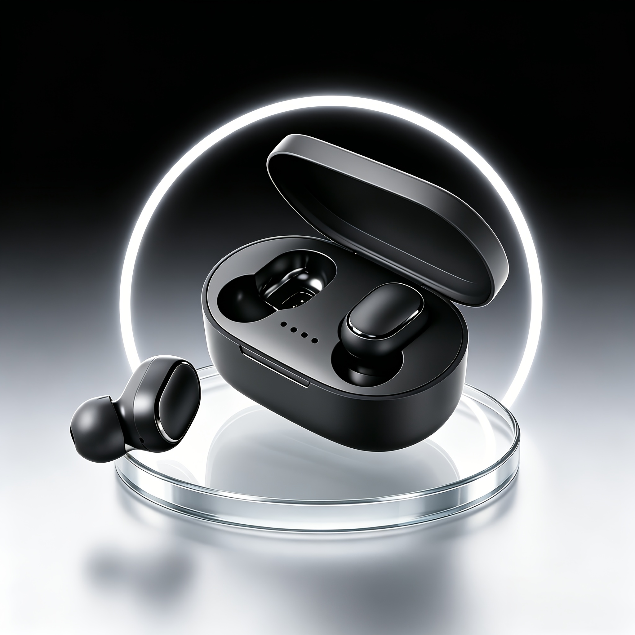 [wireless Earbuds] Wireless In-ear Headphones | High-fidelity Surround Sound, Ultra-long , Hifi , 9d , , Hd Call Quality, , Touch Control, Includes Charging Case