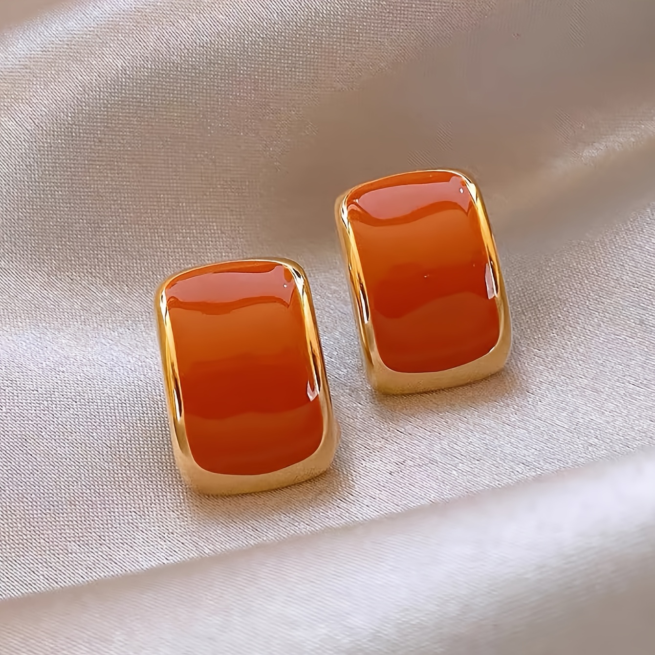 Chic Vintage-Inspired Square Drop Earrings for Women