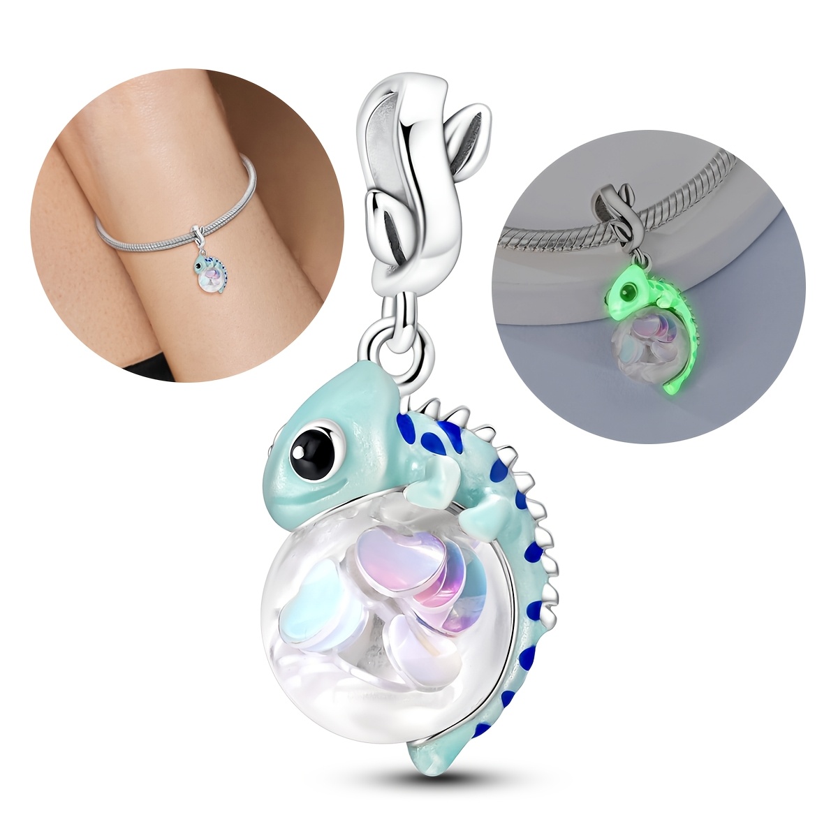 TEMU Cuentas de Luminosas Chapados en Plata para Hacer Joyas, Elegantes Pulseras y Collares para Mujer