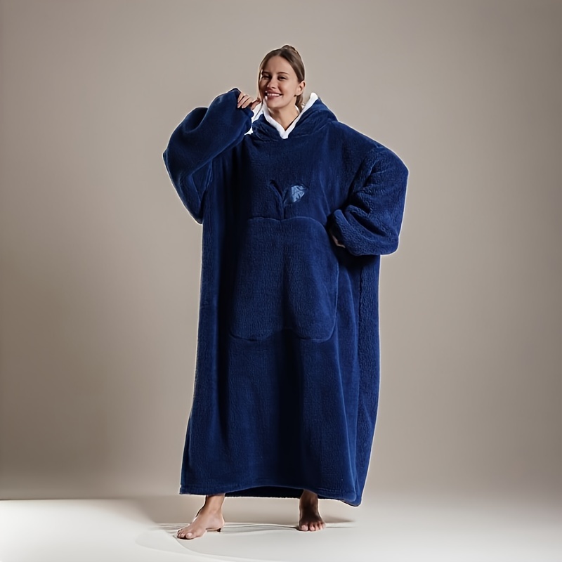 TEMU Rigwarl Oversized Fleece Blanket , Hooded Loungewear, , , - , Camping & , Polyester, , No Carpet, No ,