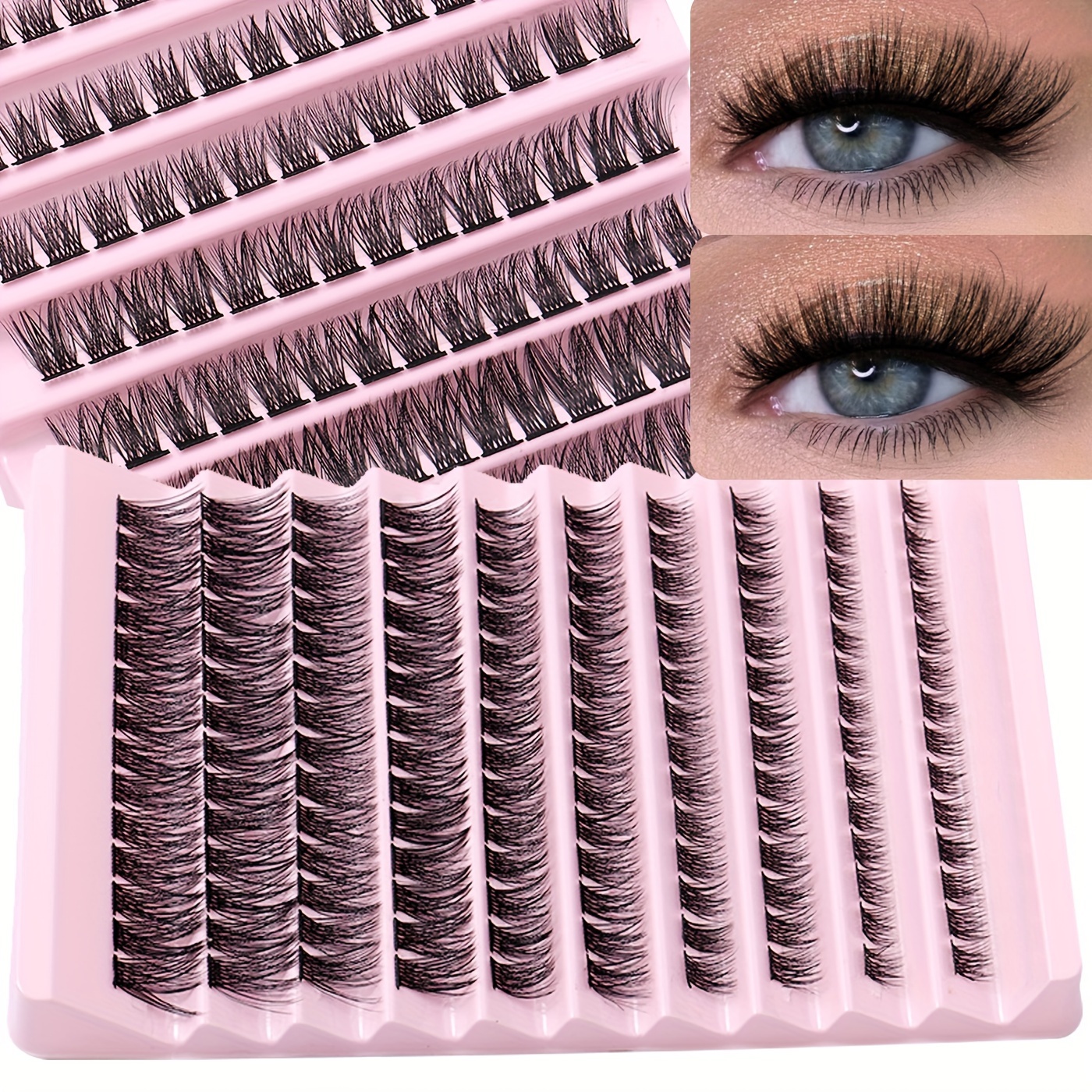 

Diy D-shaped Eyelashes - 8-16mm Fluffy Eyelash Extensions