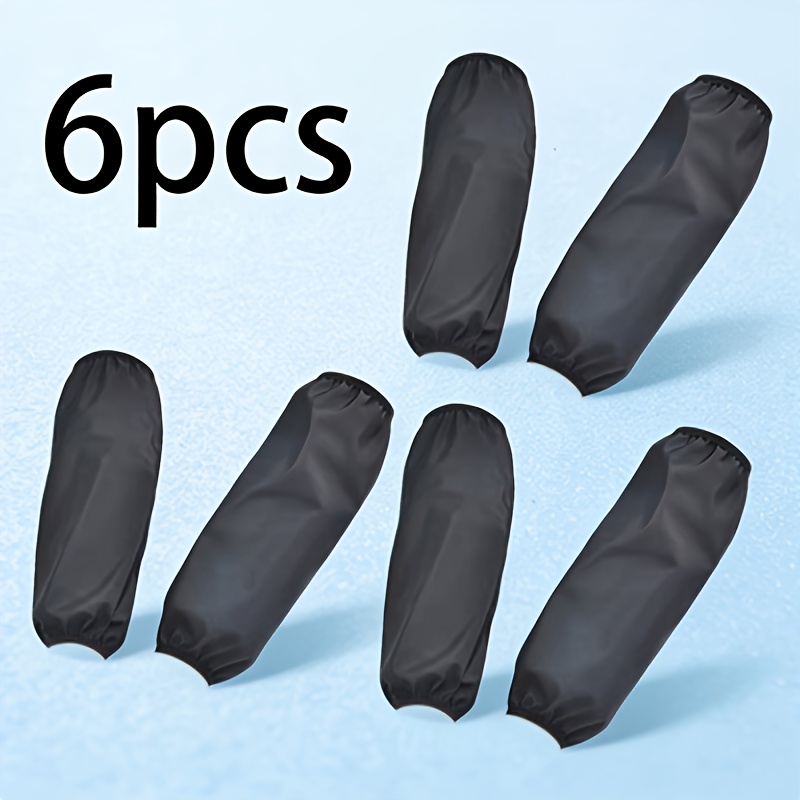 Image of 6pcs Pvc Arm Sleeves, Suitable For Kitchen, Cleaning, And Art – Stain Protection Arm Covers For Chefs, Cleaners, And Artists – Durable Pvc Arm Guards, Anti-stain Sleeves