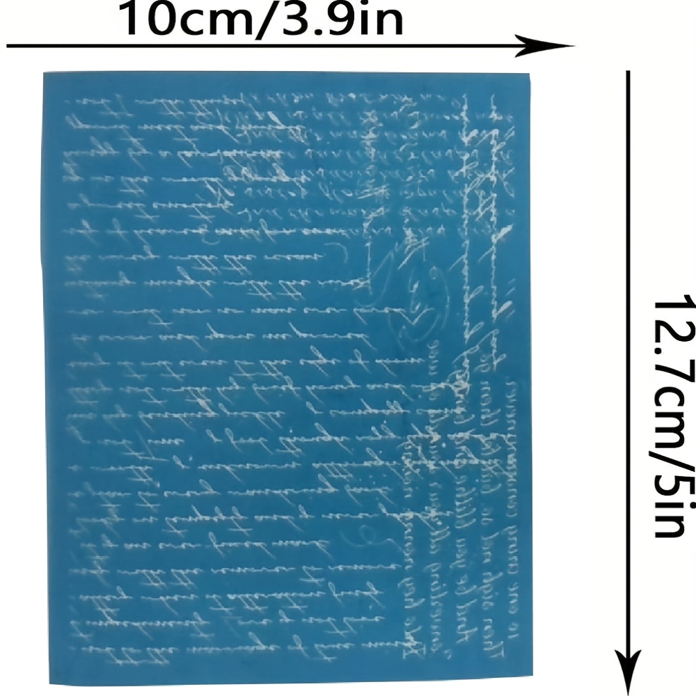 1pc Script Writing Clay Stencils English Character Non-adhesive Screen Printing Stencil Reusable Clay Mesh Stencils Transfer Stencil For Polymer Clay Jewelry Earring