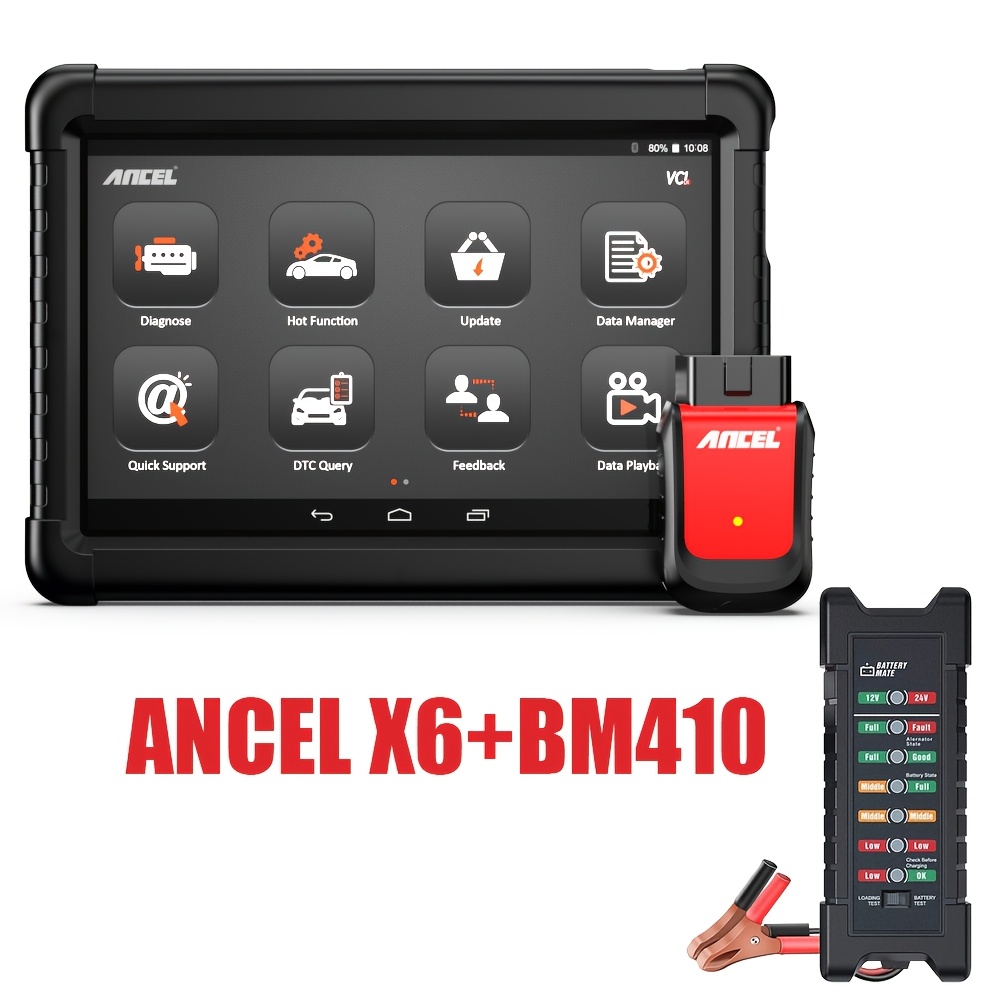 [the Best] X6 + Bm410 (no Wireless Function) Car Scanner Scan Tool Full Systems Diagnostic With 10 Special Functions With Abs , Dpf Epb Bms Emissions, Code Reader, And Automotive Diagnostic Tool