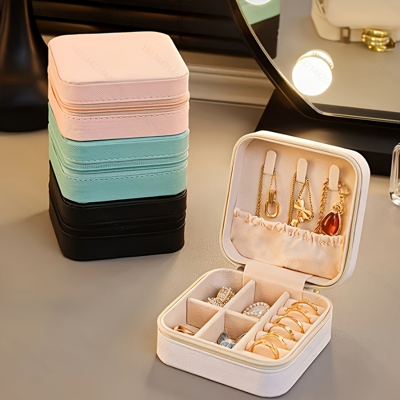 12pcs black and white combination jewelry box   leather accessory organizer portable earring storage case   travel and daily use ideal as a bridesmaid proposal gift set suitable for valentines day and new year gifts Product details 2