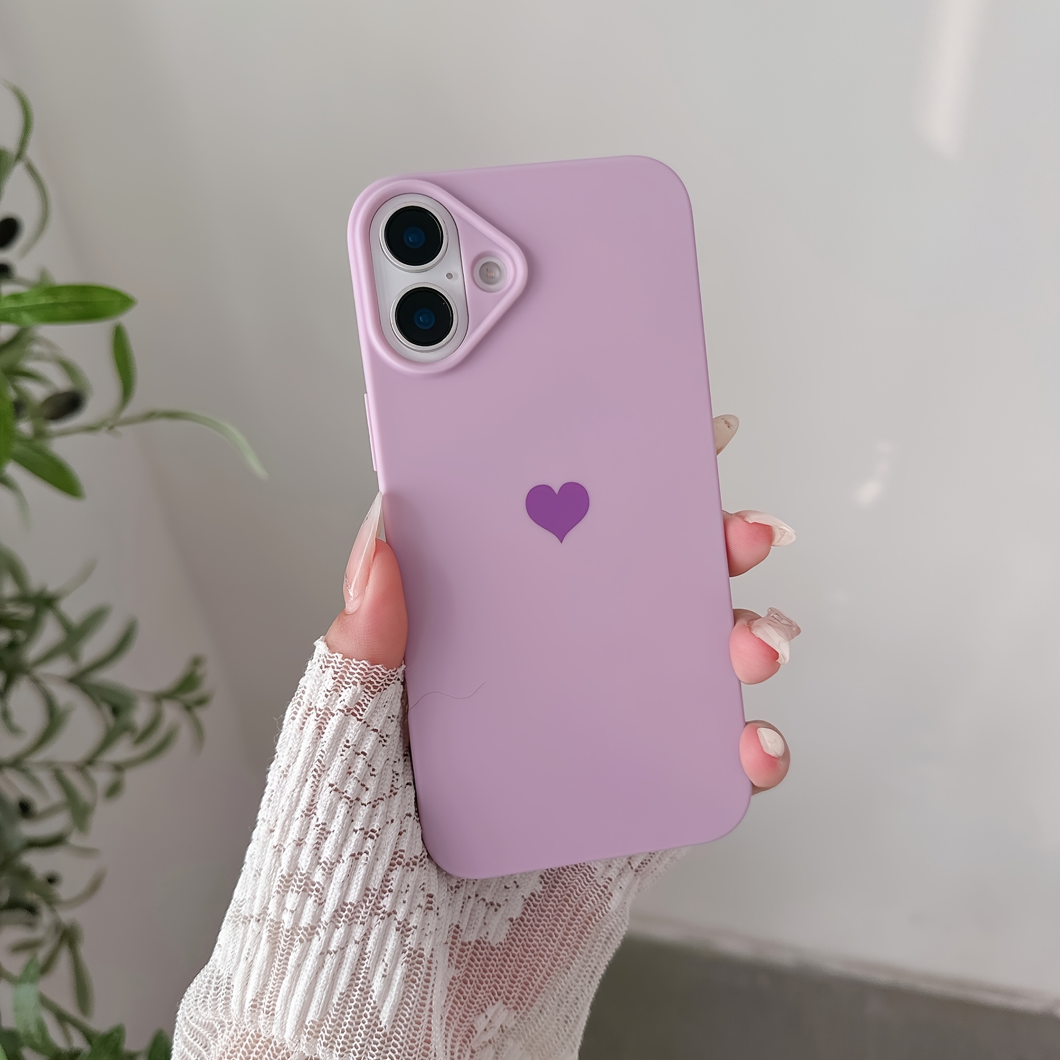 TEMU Coque de téléphone - Le petit motif de cœur convient pour la coque Apple iPhone 16, compatible avec 12 Pro Max, 11 Pro, coque souple, et 13 Pro