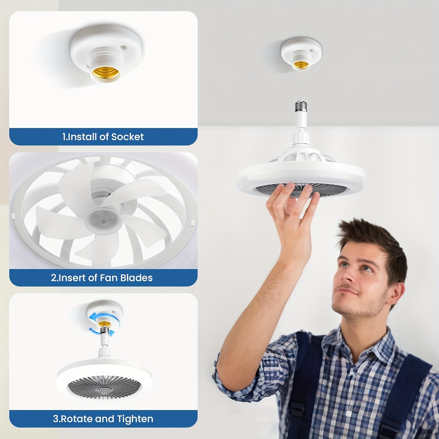 1pc 10 inch modern ceiling fan with remote control adjustable dimmable led light e26 e27 base for bedroom room home office energy lighting cooling fan bedroom airflow solution contemporary lighting durable construction remote control ceiling fan remote control fan fan remote control remote fan ceiling fan fan fan for home bathroom ceiling fan Product details 10