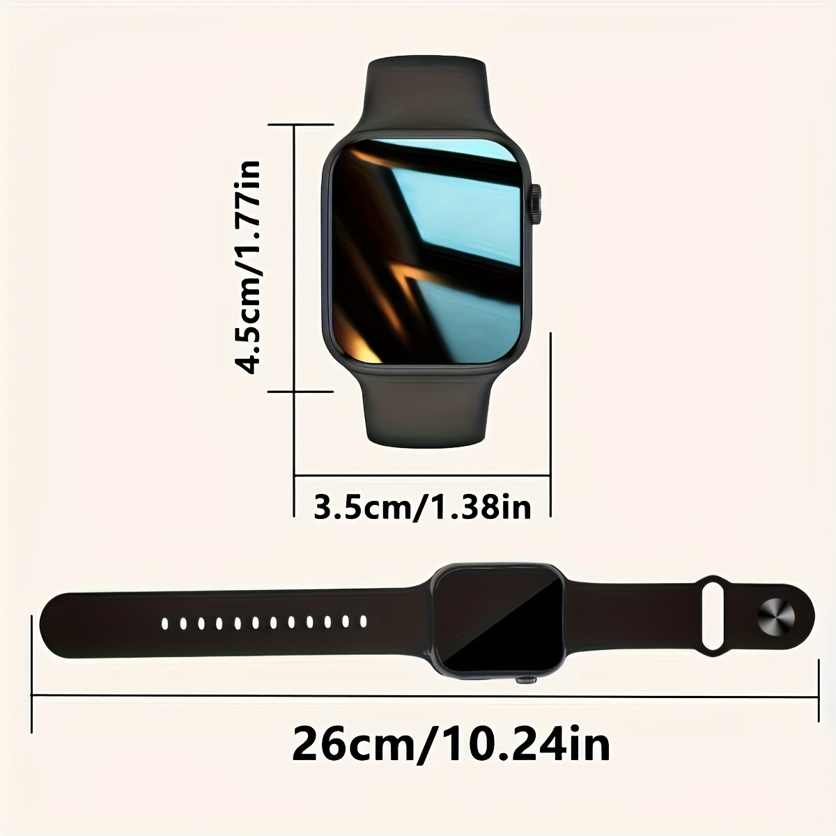 smartwatch de 1.7 polegadas, compatível com sistemas e ios para / s telefônicas, por voz, com /cronógrafo/fitness, relógio para mulheres e homens 2