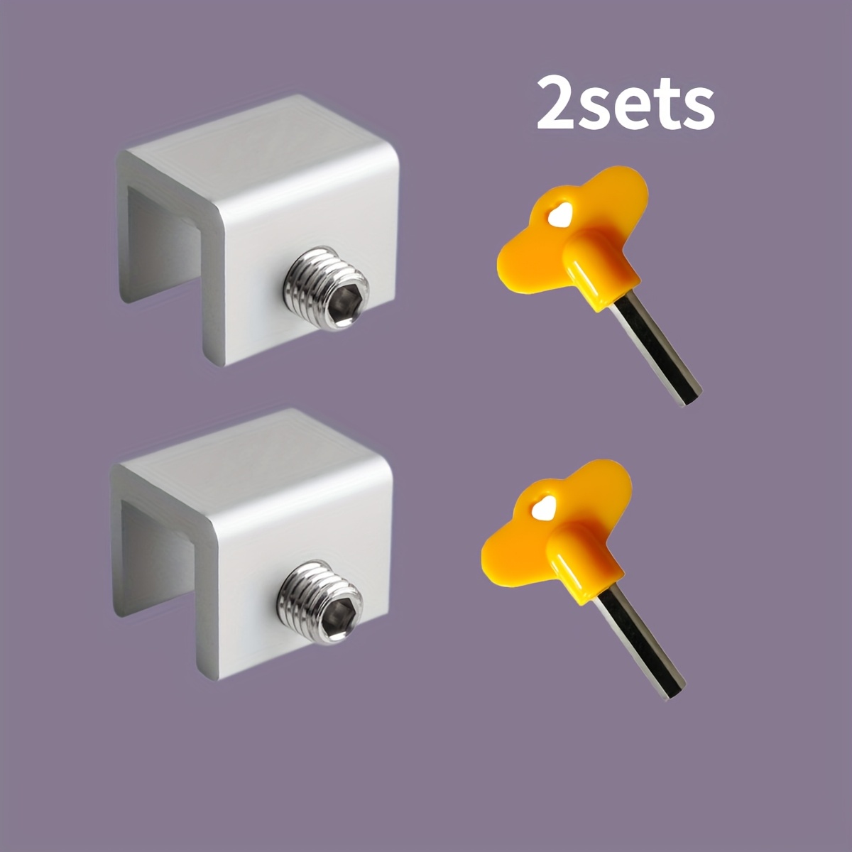 2pcs Adjustable Window Locks for Enhanced Home Safety