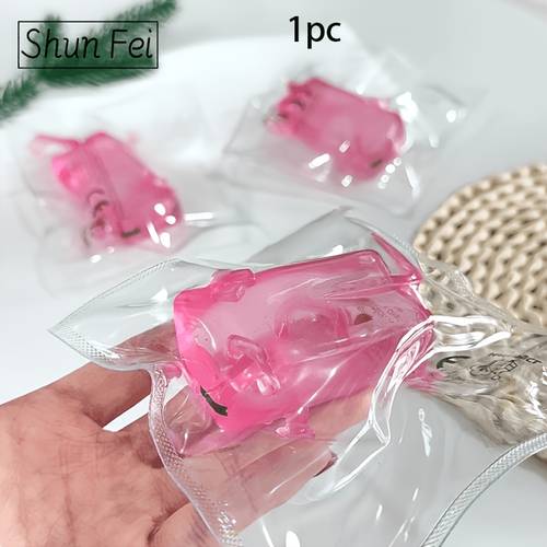 1pc fidget toy cute pink cartoon animal squeeze toy squeeze pink relaxing squeeze toy rebounds a squeezable and reboundable toy suitable for relaxation use color random