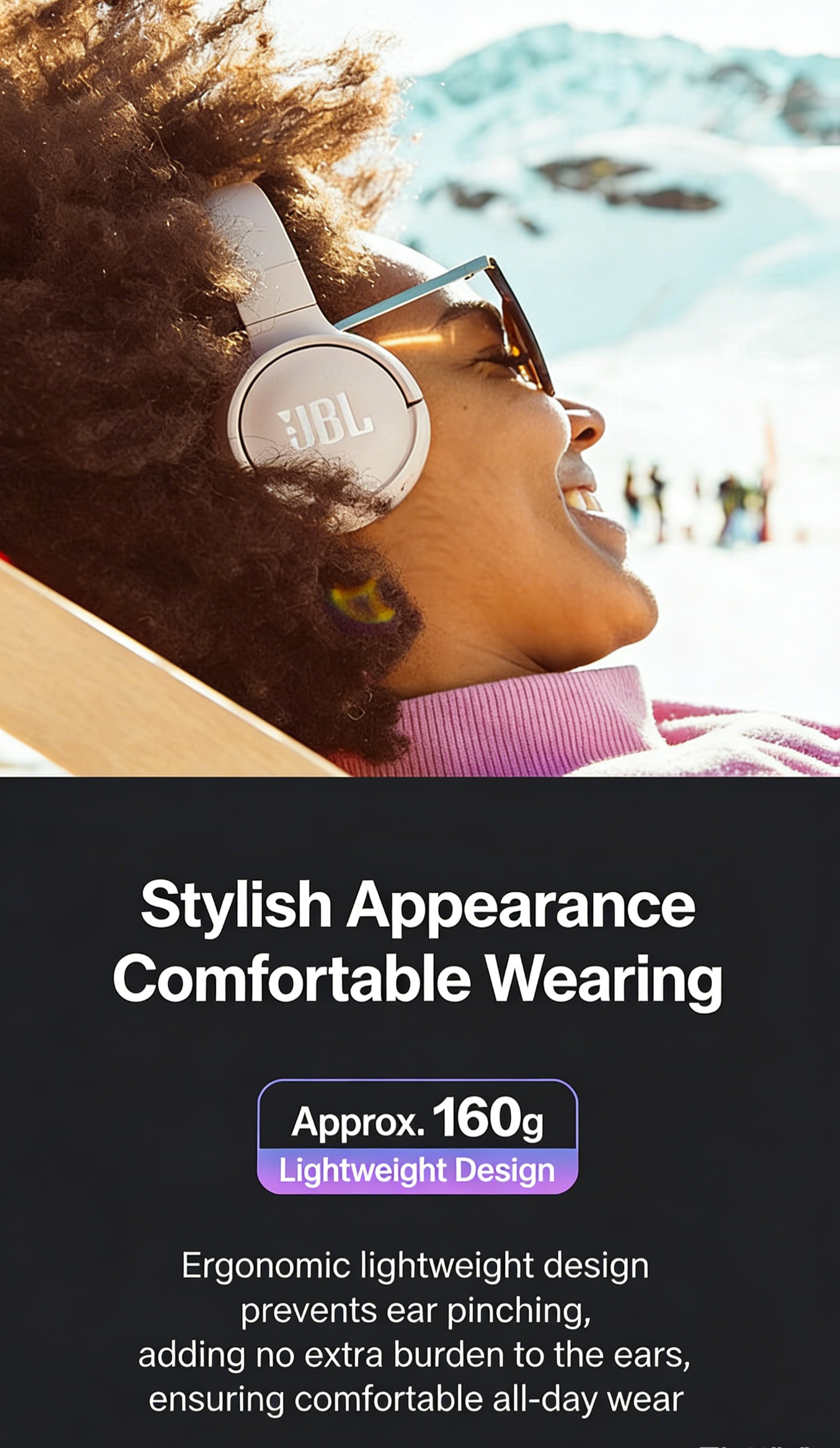 Auriculares Inalámbricos Over-Ear JBL Tune 510BT | Auténticos, Batería de Larga Duración de 40H, Carga Rápida de 5 Minutos, Plegables y Portátiles, Bajos Puros, 75 Años de Herencia Acústica JBL, Aislamiento de Sonido, Inalámbricos, Batería de Polímero de Litio