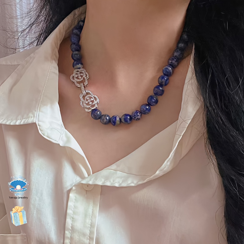 TEMU collana clavicola vintage cinese qualit� in naturale da 10 mm, adatta per matrimoni, compleanni, feste e altre speciali, per il compleanno di un
