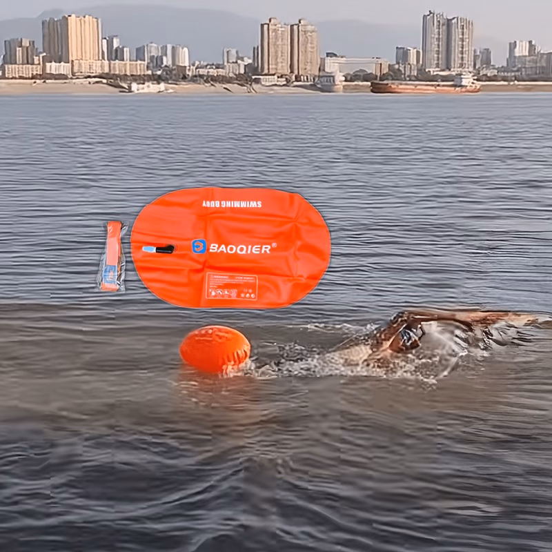 незаменимый набор для игр с водой, портативный надувной для плавания, с высокой признательностью, для взрослых, мужчин и женщин, общий для активного отдыха, плавания в открытом водоеме, водных видов спорта, сумка для оборудования с плавучестью Детали 2