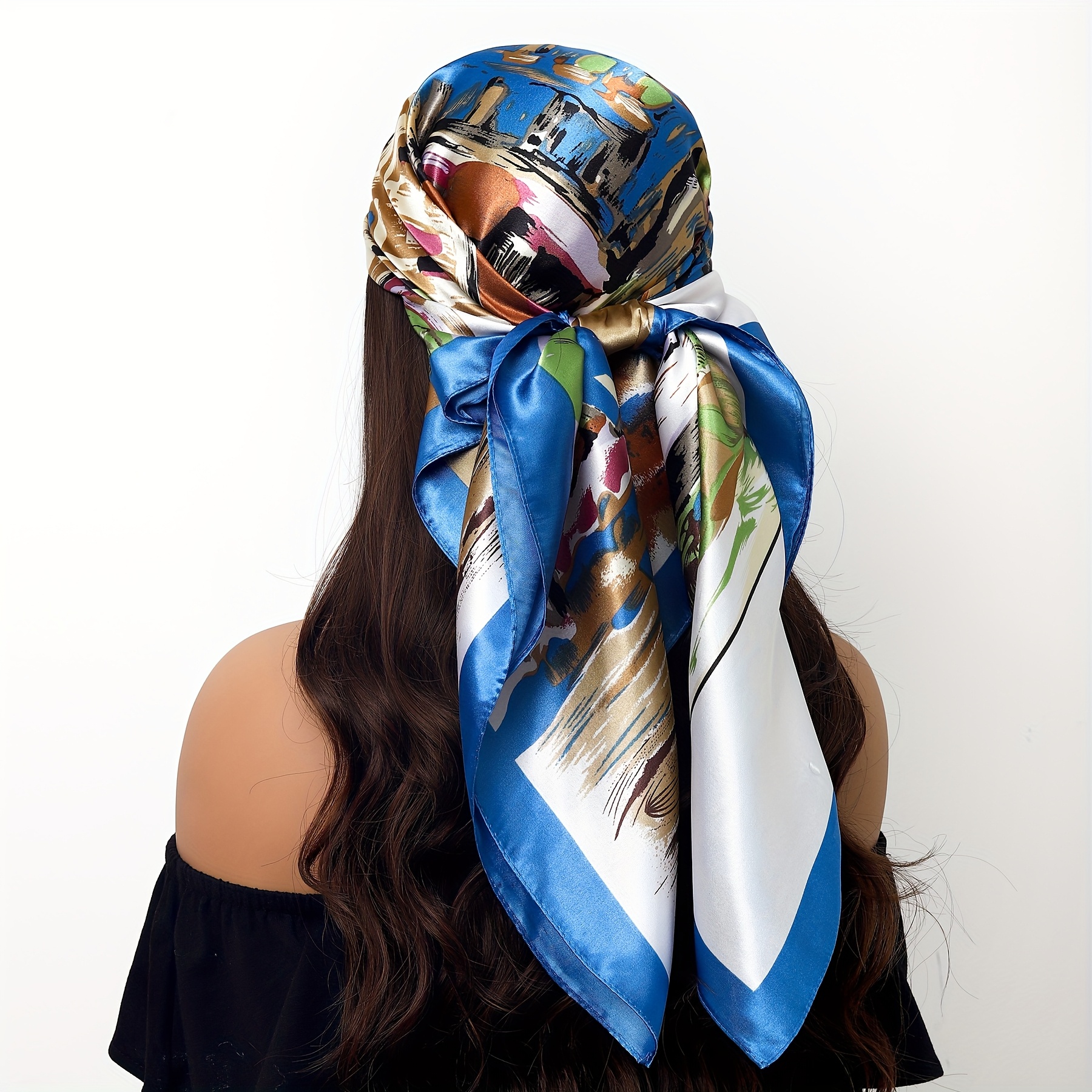 1pc 90 90cm outdoor shawl fashionable womens thin scarf Temu