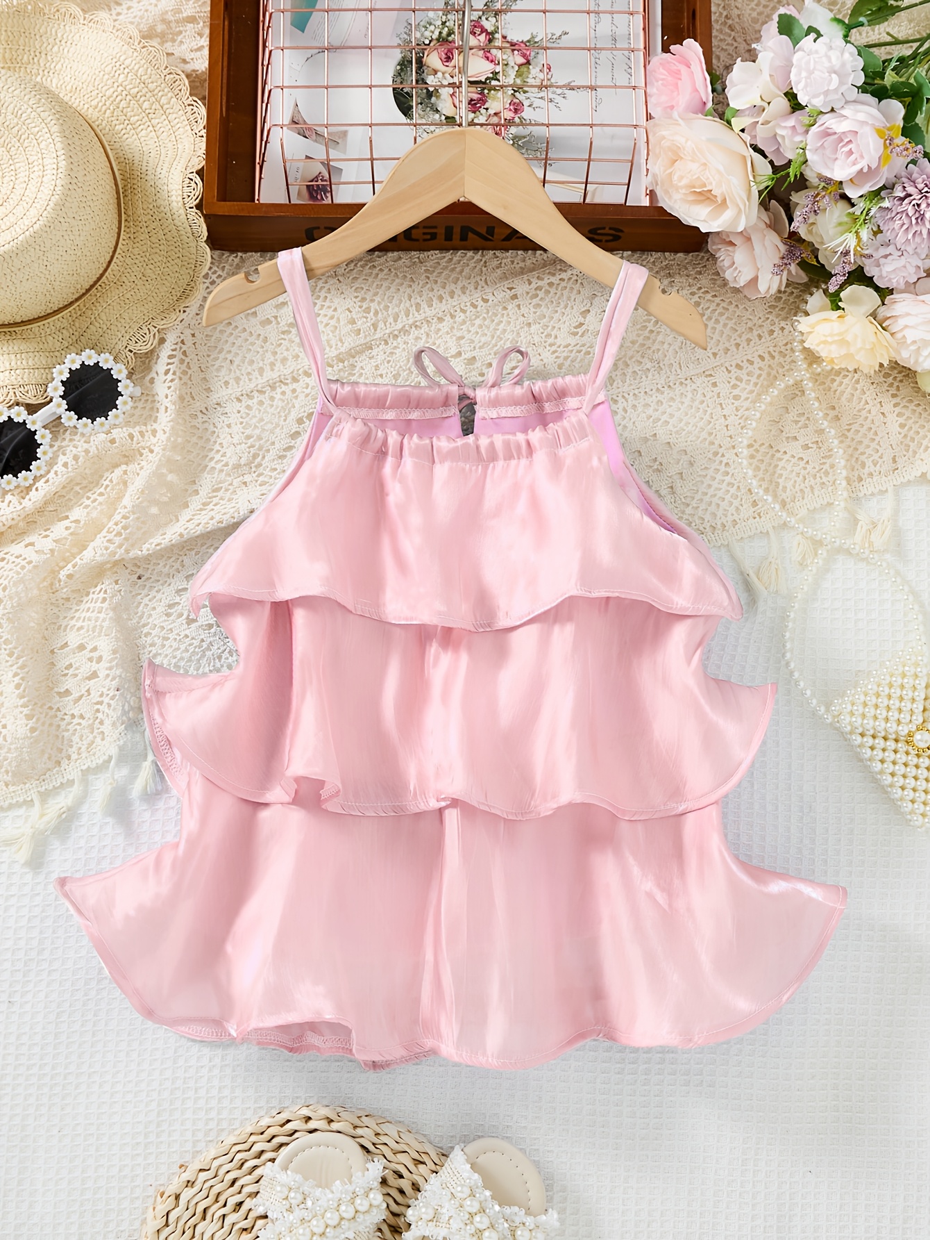 girls pearl sweet slip dress comfortable soft - Temu Canada