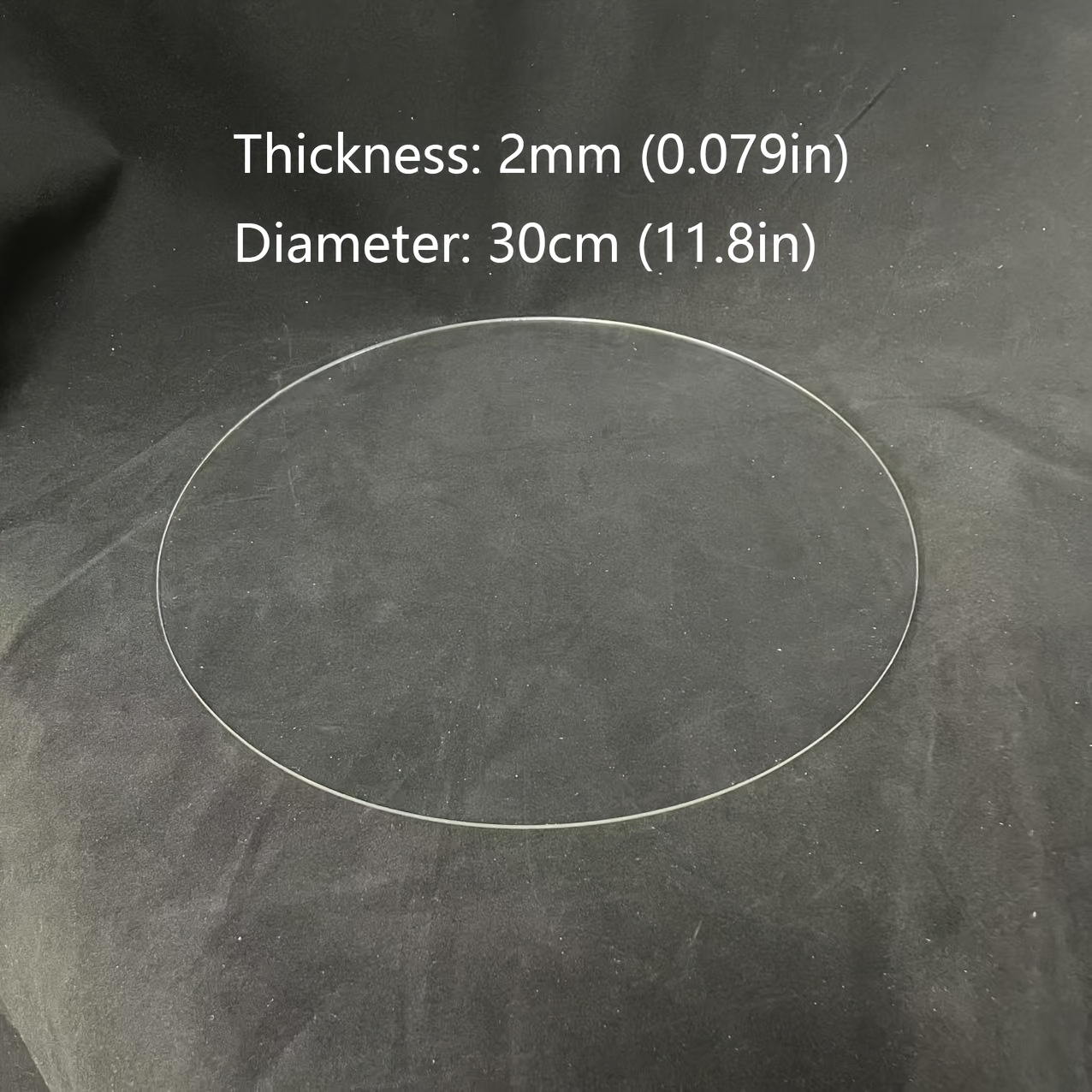 Image of 1pc 2mm Thick Round Clear Acrylic Spacer Clear Acrylic, Diamater 10cm, Diamater 15cm, Diamater 22cm, Diamater 24cm, Diamater 28cm, Diamater 30cm