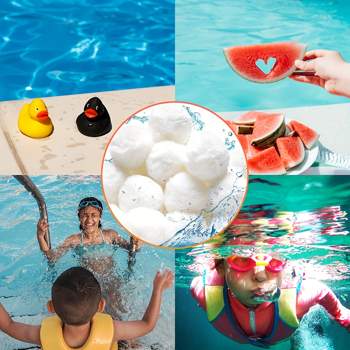 reusable fiber pool filter balls sand free - Temu Mauritius