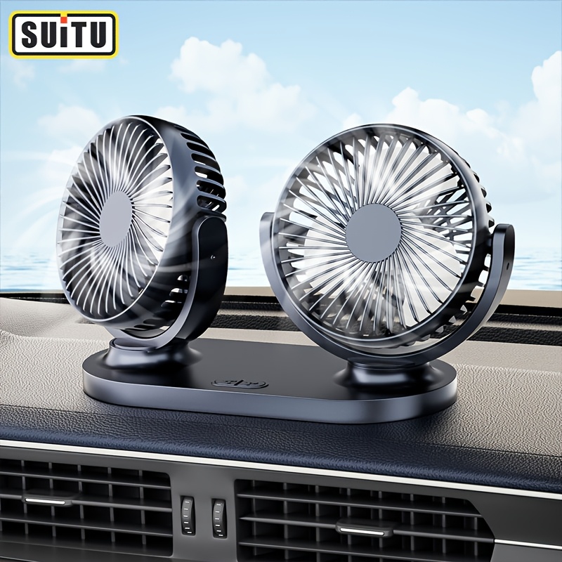 Ventilatore Condizionatore Portatile 12V – Raffreddatore Evaporativo Con Velocità Regolabile Per Auto E Casa, Serbatoio Per Acqua Fredda