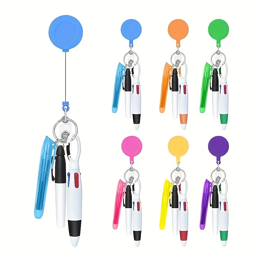 

Nurse Pen Set - Includes Highlighter, Permanent Marker, Retractable Ballpoint & Id Badge Reel Clip