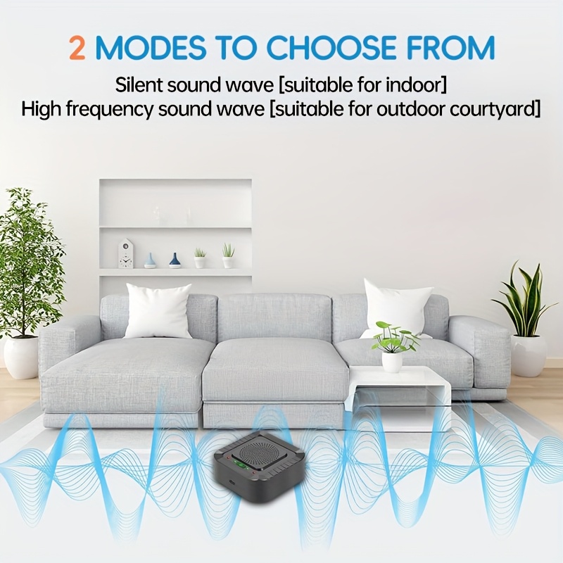1/2pcs set of Soundwave technology insect repellent, indoor electronic plug-in insect repellent, USB direct plug-in, large coverage range, effectively against mosquitoes, spiders, mice, ants, insects, cockroaches, rodents, no battery required