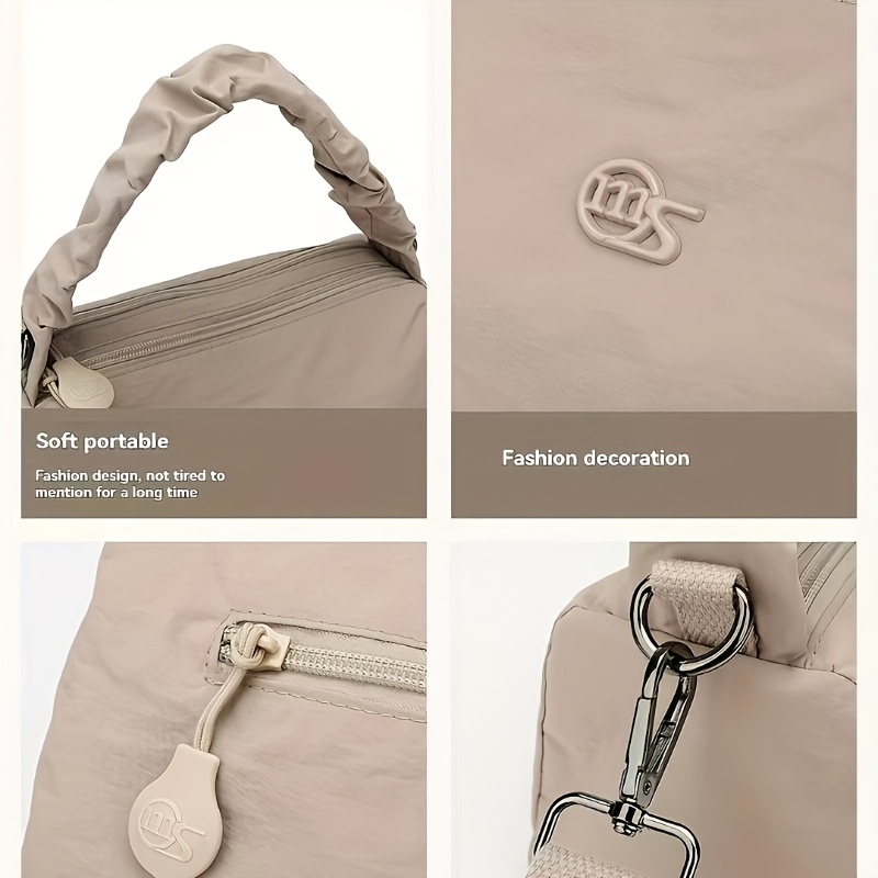 womens casual shoulder crossbody bag modern   for single shoulder or handheld use with detachable adjustable strap urban everyday essential stylish versatile multi pocket commuter bag in     from Product details 12