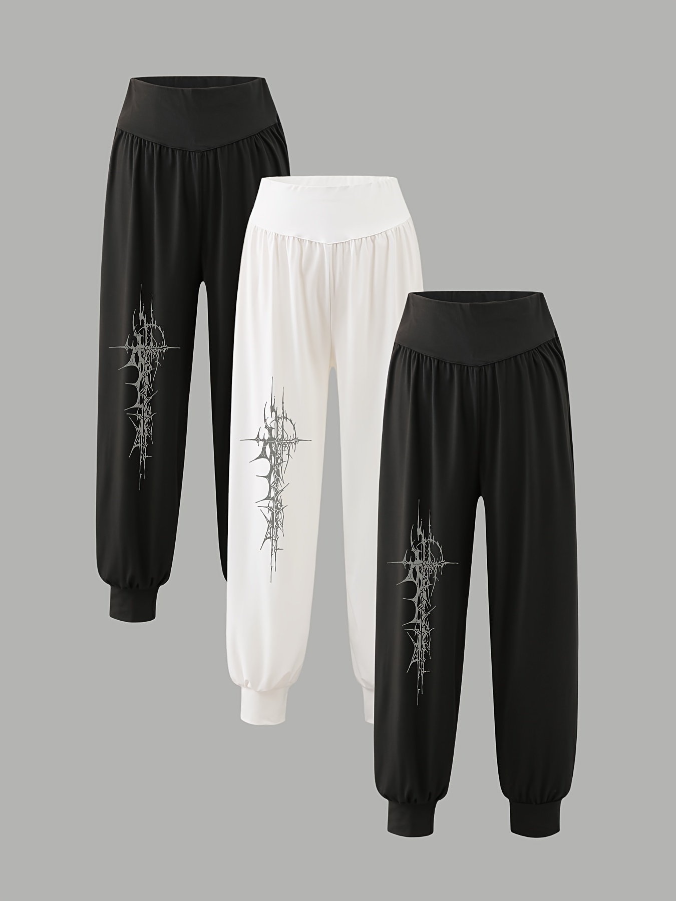 3-Pack Women's Casual Harem Pants for All Seasons