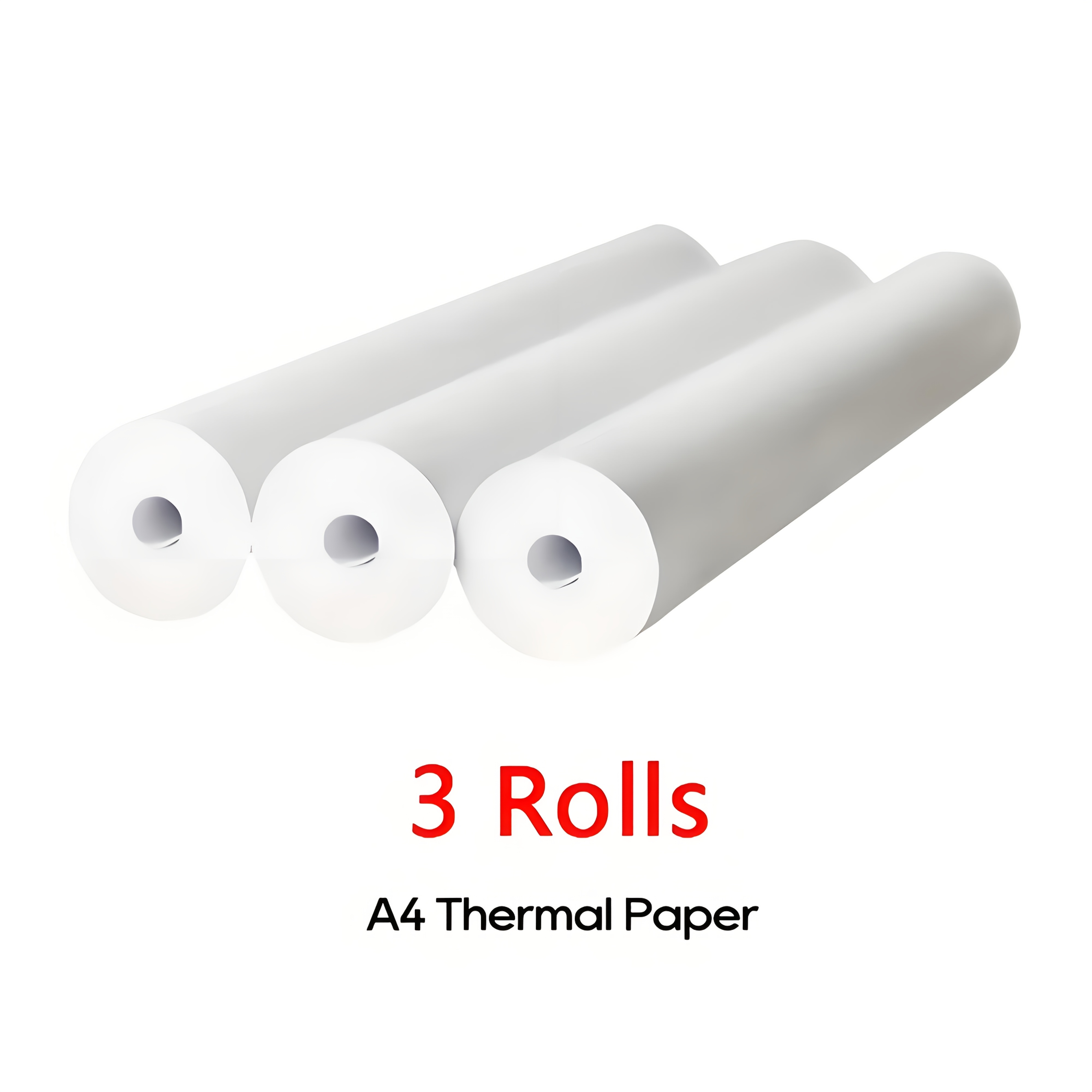 1/3/5/10 Rolls A4 Quick-dry Thermal Paper For Portable Printer, Thicker And Font Printing Quality