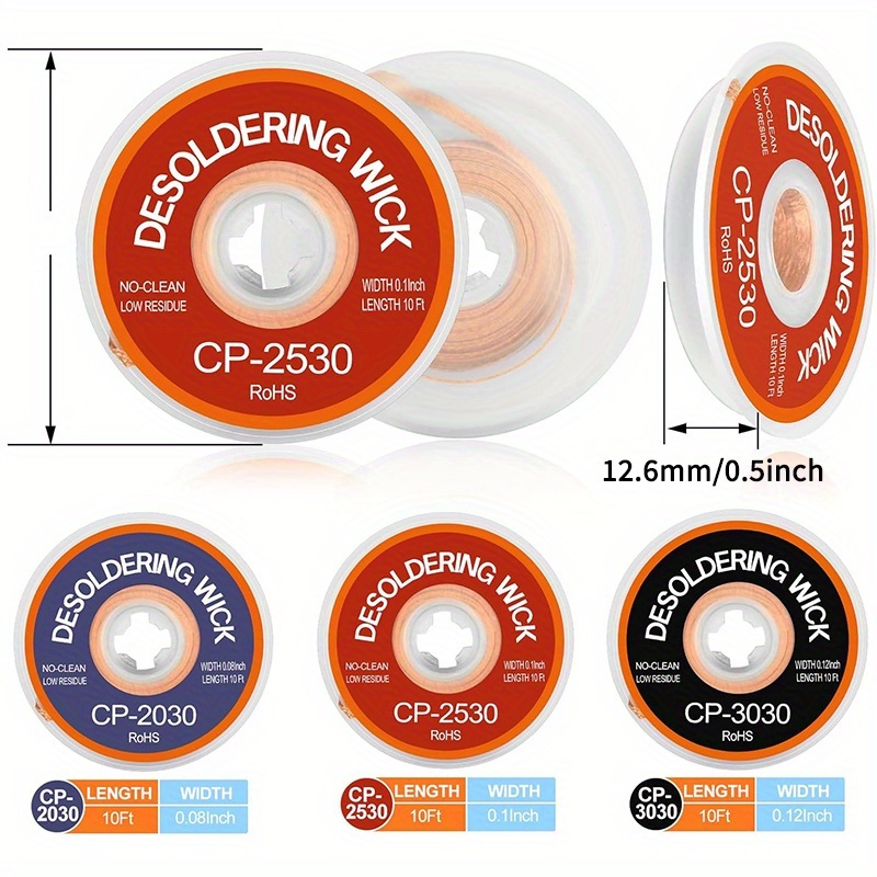 E-shop 3er- Lötzinnabzieher, Lötzinnabzieher-Flachs, für Lötzinnabzieher-Werkzeug für den Heimgebrauch, -Design, müheloses Lötzinnabziehen, für die