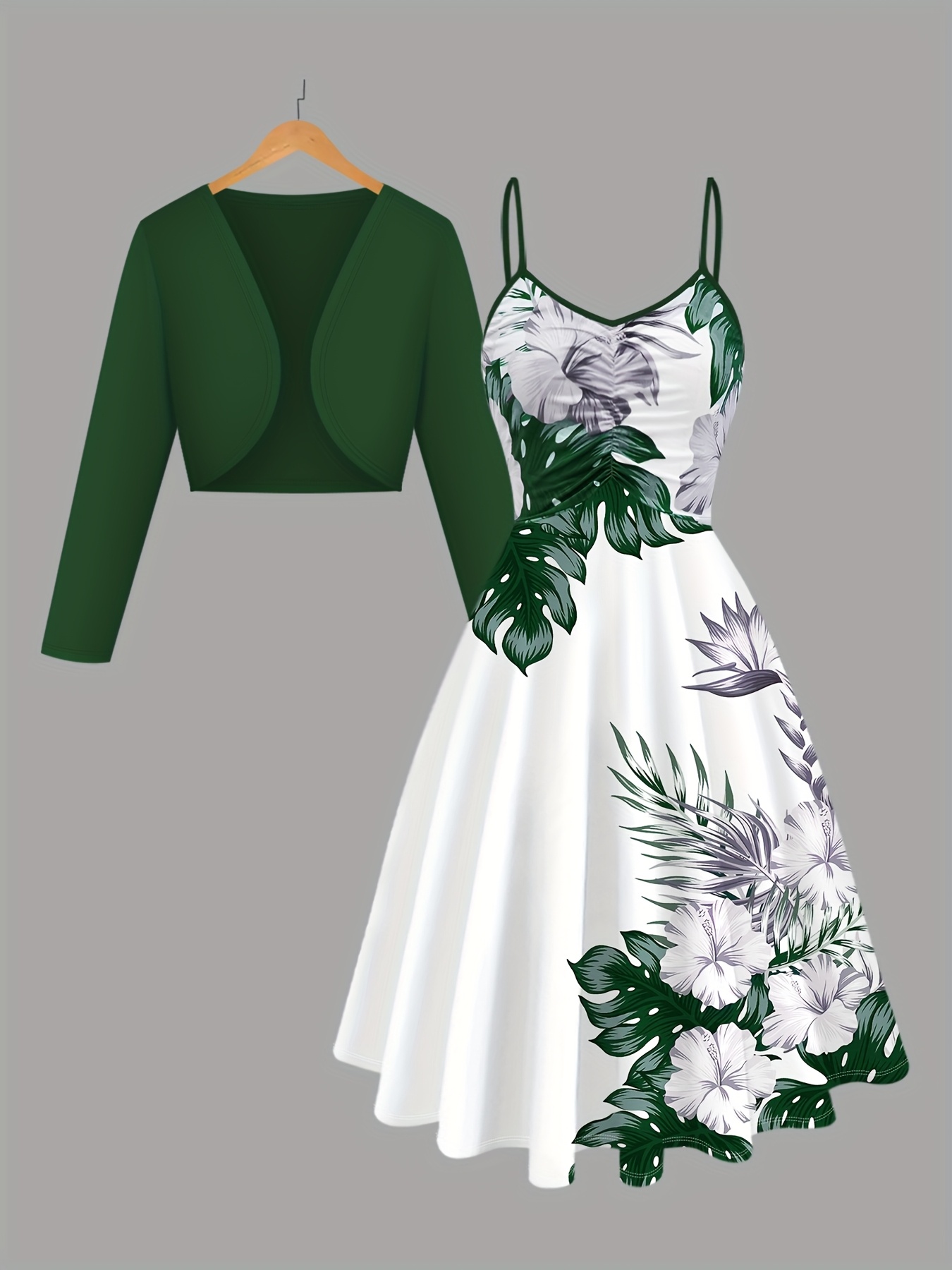 forest green dress sold on Temu United States