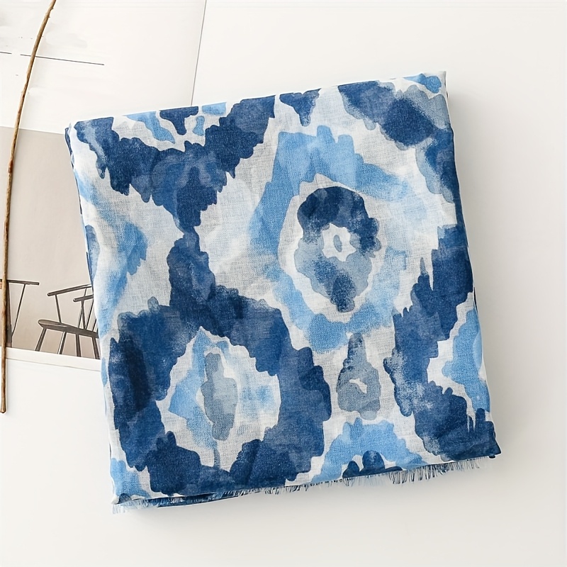 Women's Trendy Blue Creative Shawl Accessory