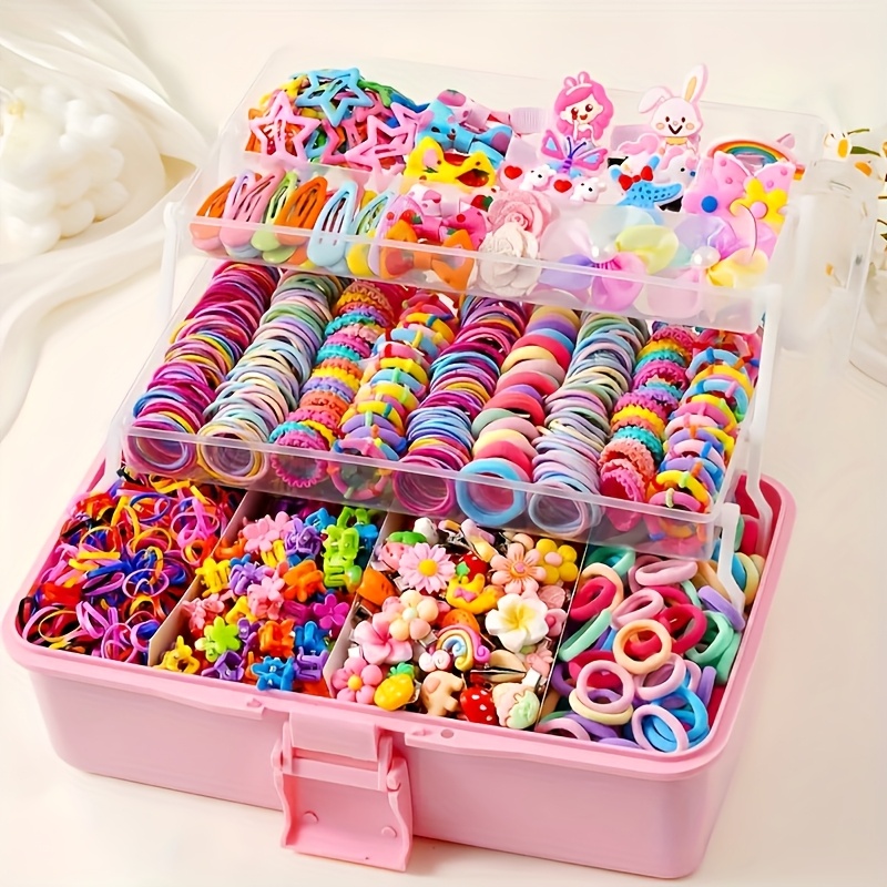 718pcs Women's Cute Sweet Flower Hair Accessories Set, Including High Elasticity Hair Ties, Butterfly Hair Ties, etc. - Essential for Everyday Styling, Simple Hair Tie Combo, Suitable for All Seasons, Perfect Gift