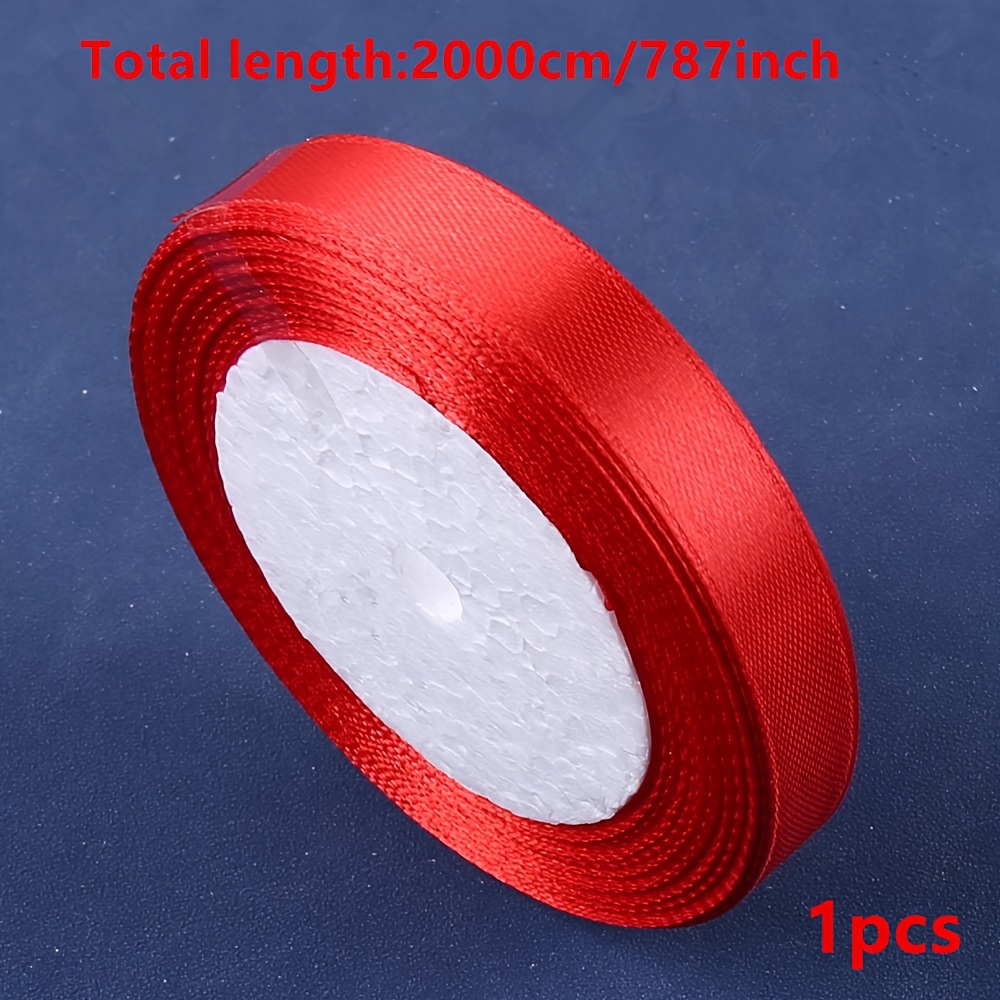 TEMU Nastro in raso 1 pz da 20 e 1,2 cm, nastro, , nastro per fiocchi fai da te a , forniture per confezioni , nastro decorativo per San Valentino e