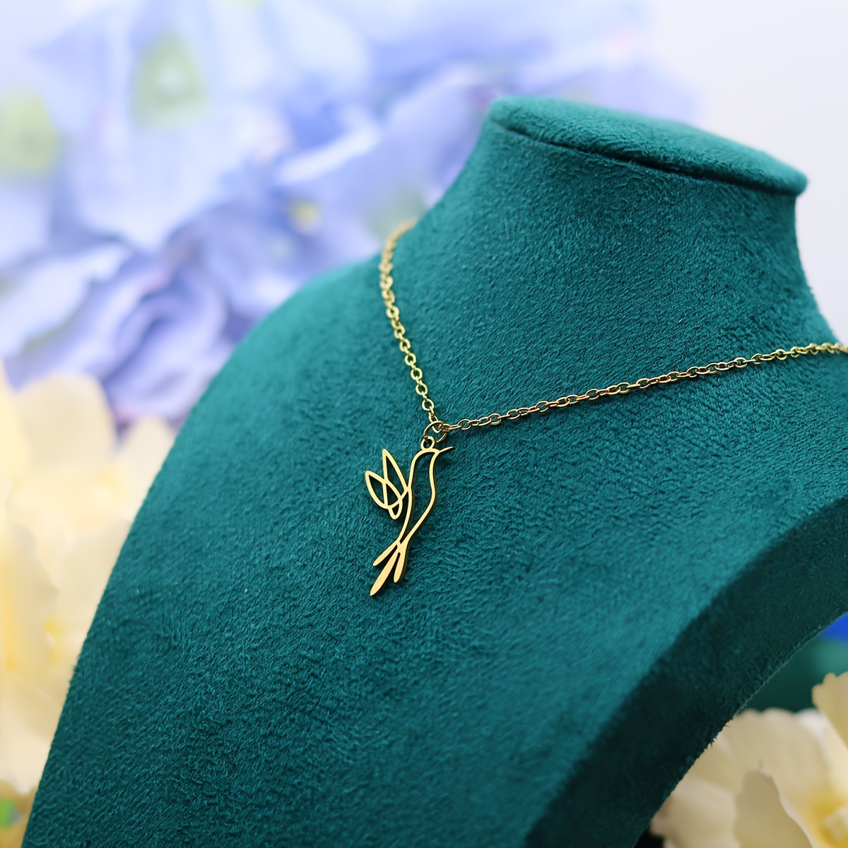 TEMU Collana con ciondolo a forma di , design affascinante in , per , idea regalo per appassionati di uccelli