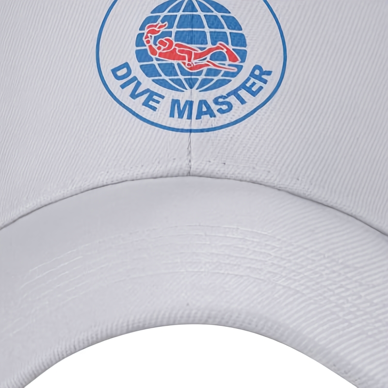 

Dive Master" Baseball Cap - Lightweight, With Solid Color & Stretch, Pvc Coated For Durability, Machine Washable, Ideal For Outdoor Sports