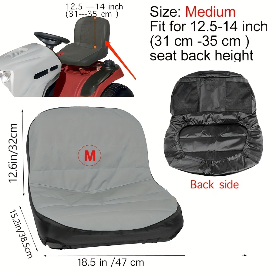 Lawn Mower Seat Cover For John Deere Riding Tractor Seat Cover, Compatible With Craftsman,Cub Cadet,Kubota(M