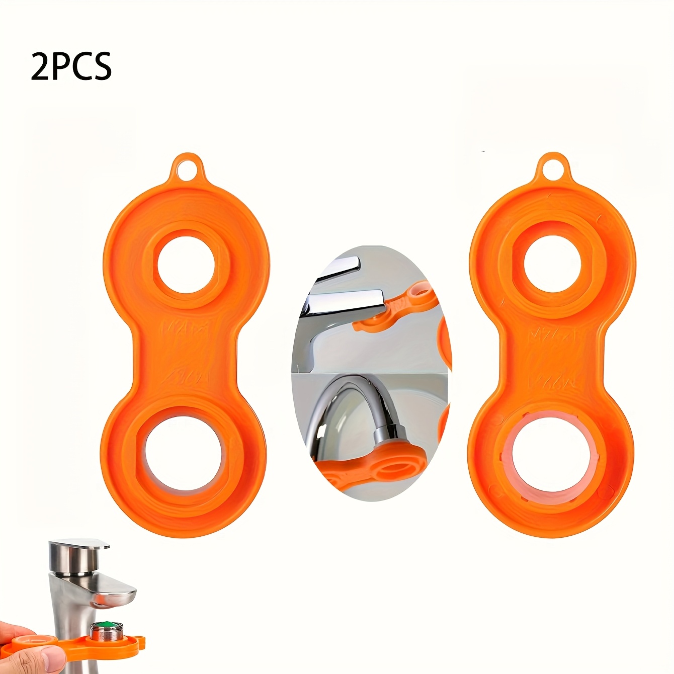 Orange Faucet Wrench: Tap Outlet Aerator Wrench Kitchen Sink Filter Net Hole Loosening Tool Special Tool Artifact H