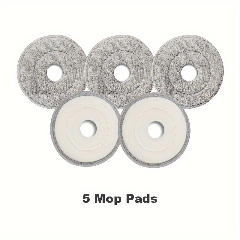 TEMU 5pcs,spin Mop Replacement Pads, Reusable Mop Pads,mop Pad Refills